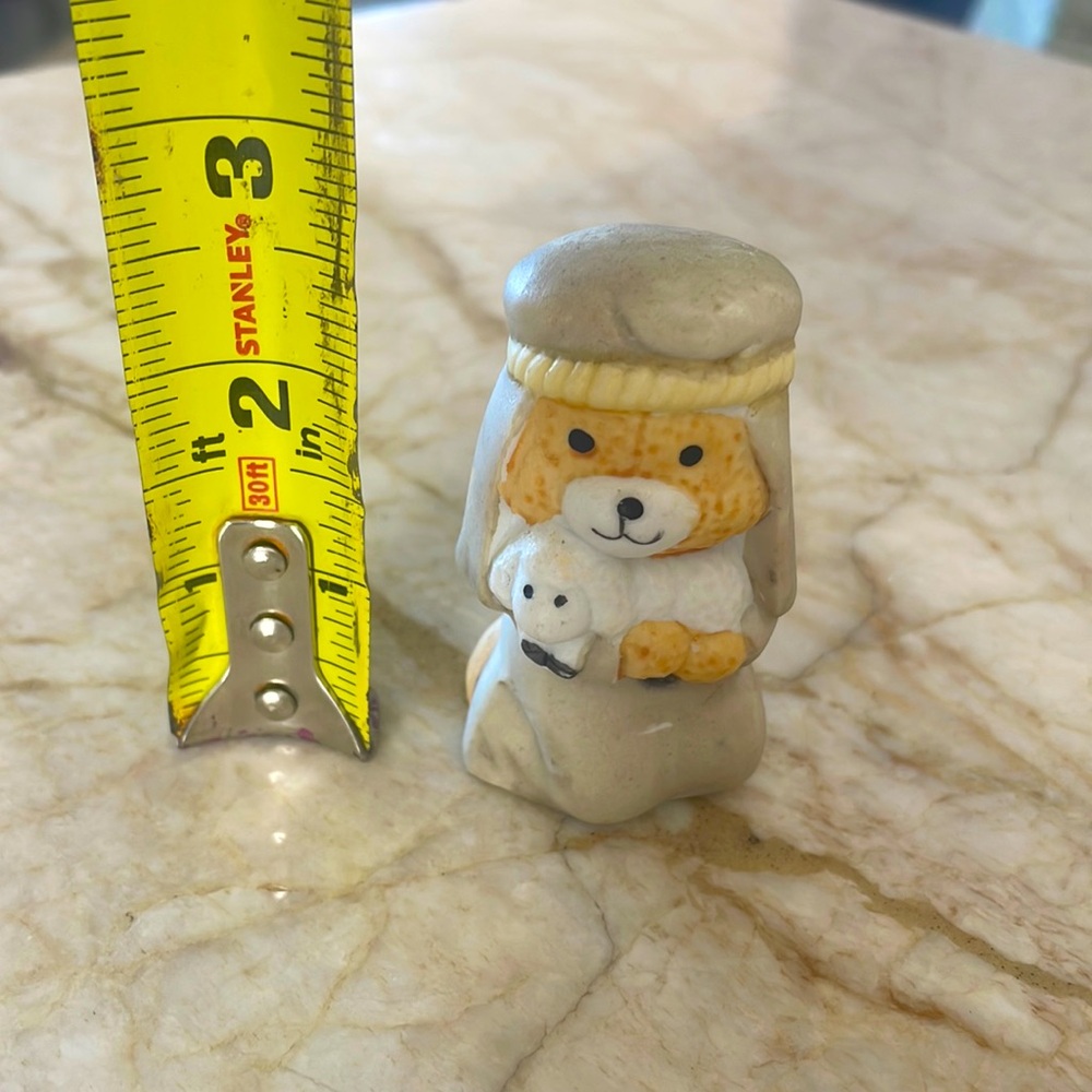 Porcelain  Bear Joseph for Nativity Set